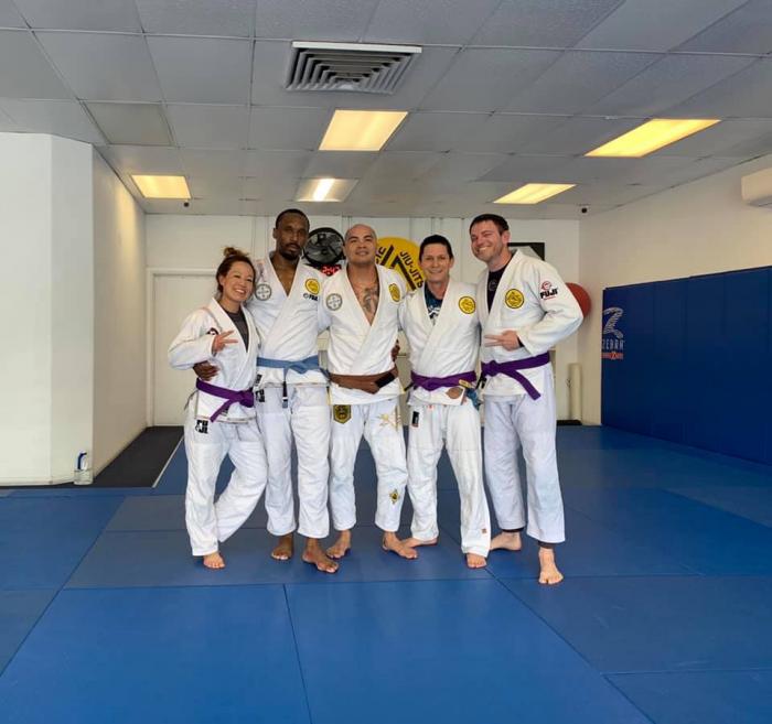 Purple belt · August 1, 2018 · Promoted by Prof. Regis Lebre