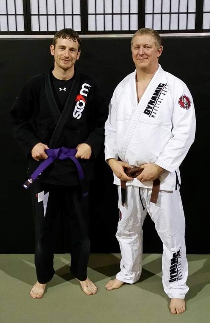 Purple belt · April 23, 2016 · Promoted by Larry Keith