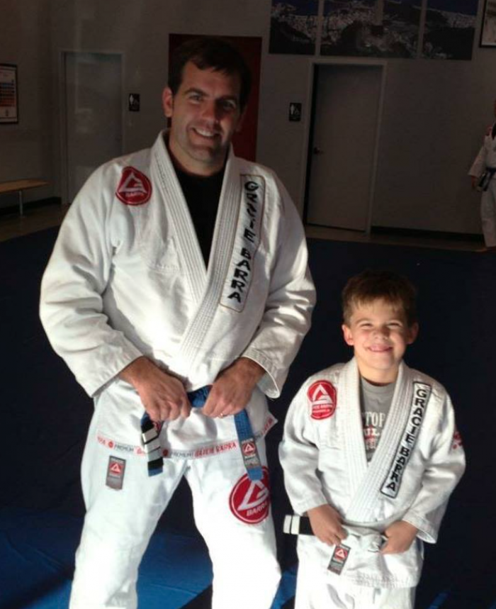Blue Belt days with my son
