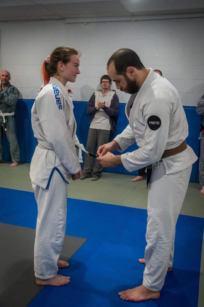 First White Belt Stripe