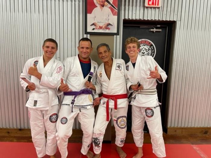 Relson, my son, my student and I