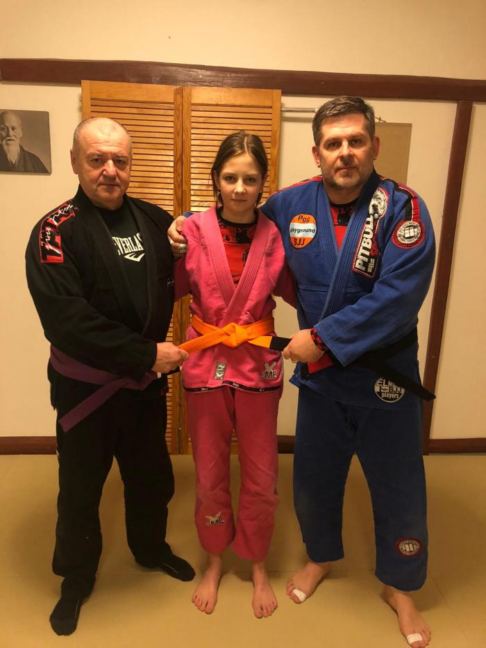 Orange belt · February 10, 2023 · Promoted by Vladislav Pancner
