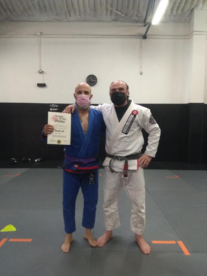 Purple belt · October 25, 2020 · Promoted by VALDIR de Oliveira LINHARES KABEZA