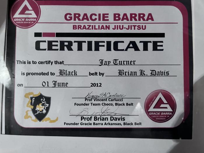 Black belt · June 1, 2012 · Promoted by Brian Davis