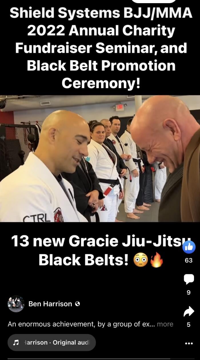 Black belt · December 10, 2022 · Promoted by Ben Harrison