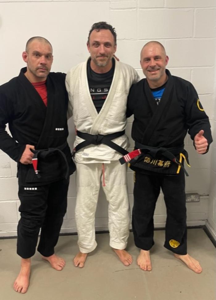 Black belt promotion by my coach, Marc Barton. Alan Kentish was also in attendance.