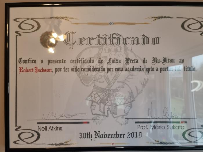 Black belt · November 30, 2019 · Promoted by Mario Sukata
