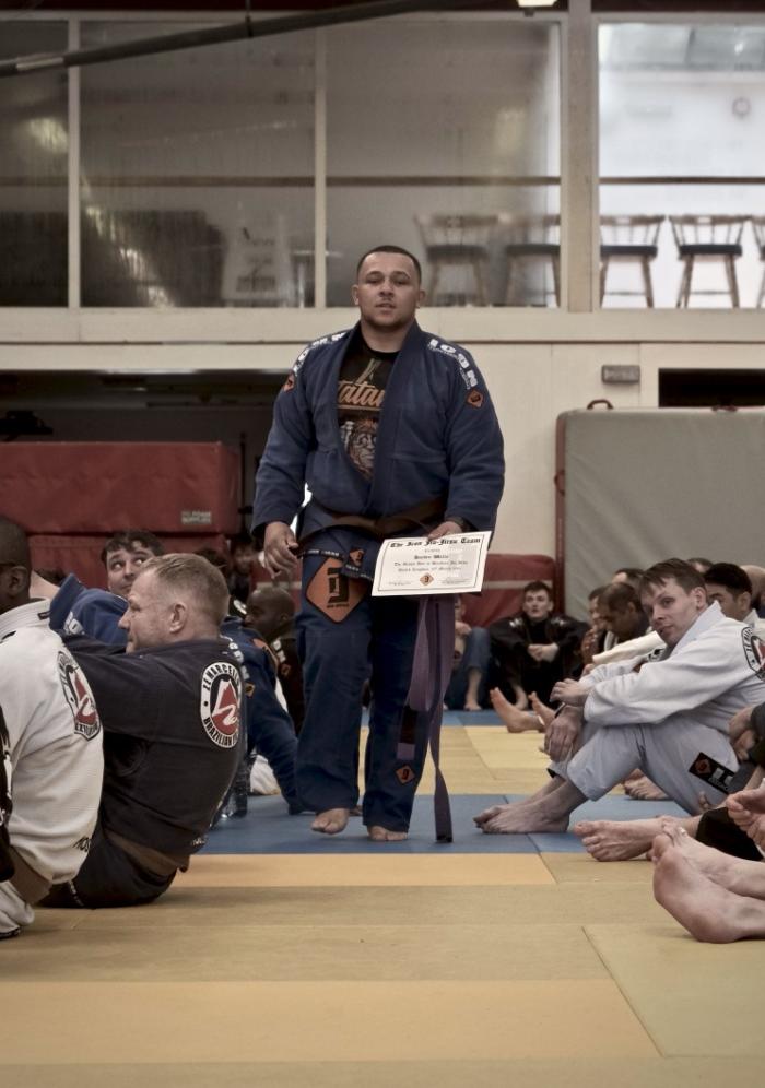 receiving brown belt
