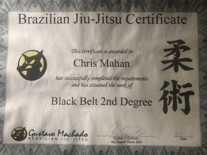 Black belt 2nd degree · October 17, 2015 · Promoted by Gustavo Machado