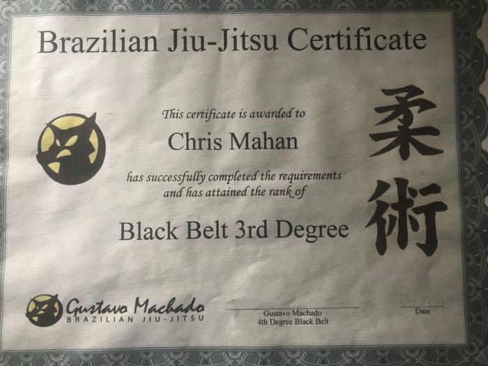 Black belt 3rd degree · December 16, 2017 · Promoted by Gustavo Machado