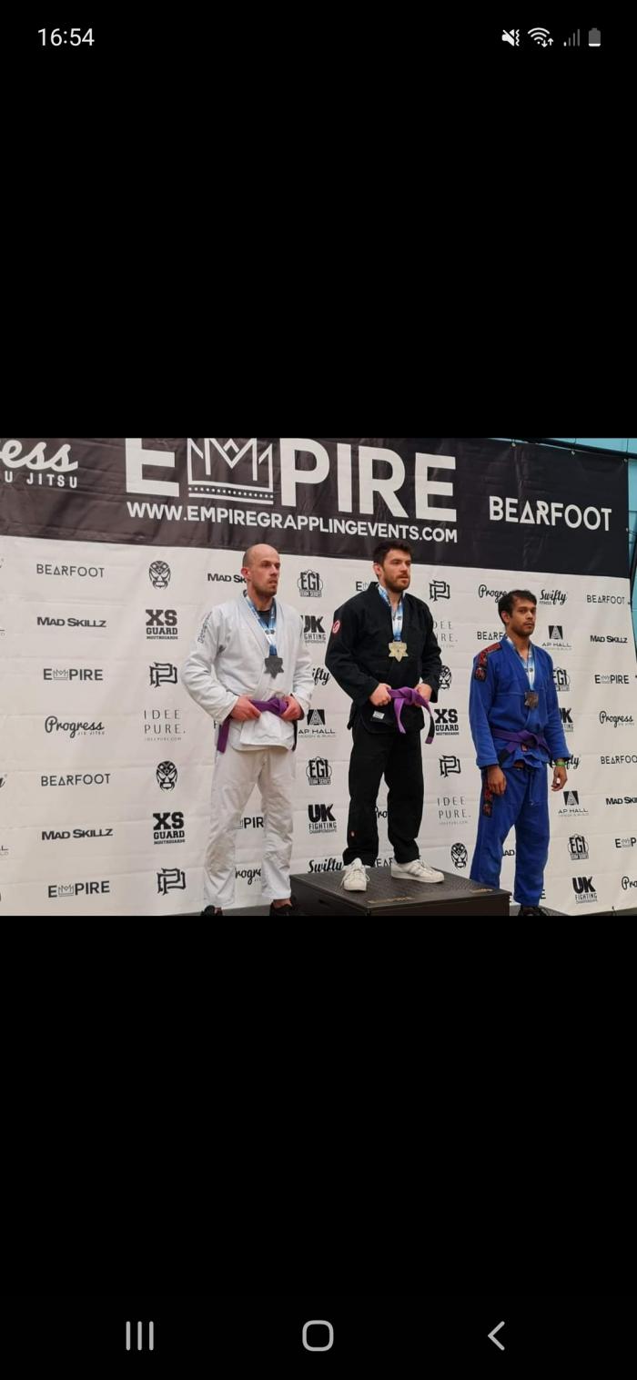 Silver at purple belt at empire grappling comp