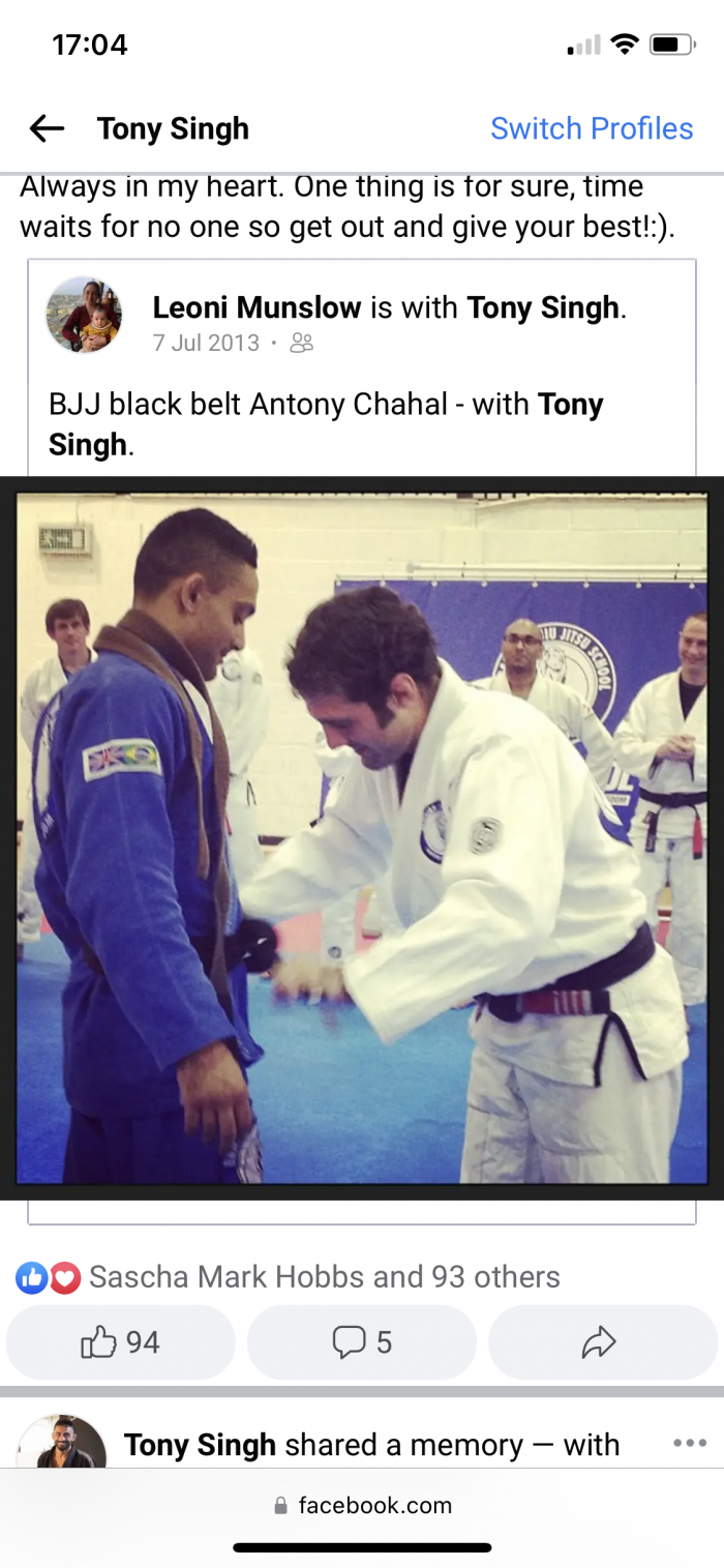Felipe Alves de Souza giving my black belt 2013