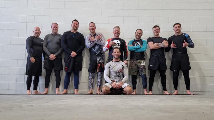 No-gi training at SCBJJ...exhausted but happy!