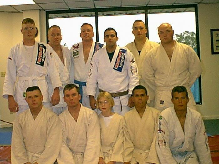 Although my JiuJitsu journey began in Japan (1997),  My first Brazilian professor was Gustavo Machado in 2000.  He was/is amazing!