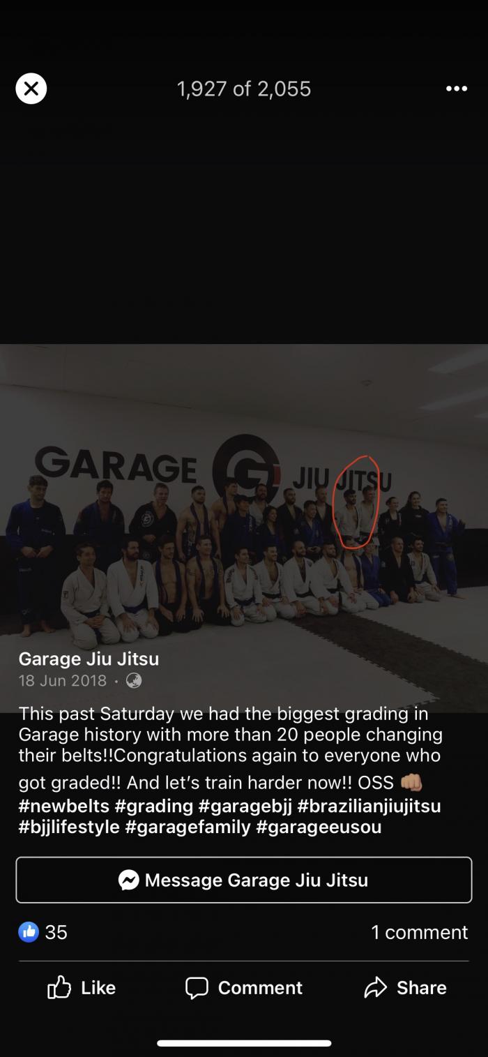 Purple belt · June 16, 2017 · Promoted by Guilherme Da Silveira Neves