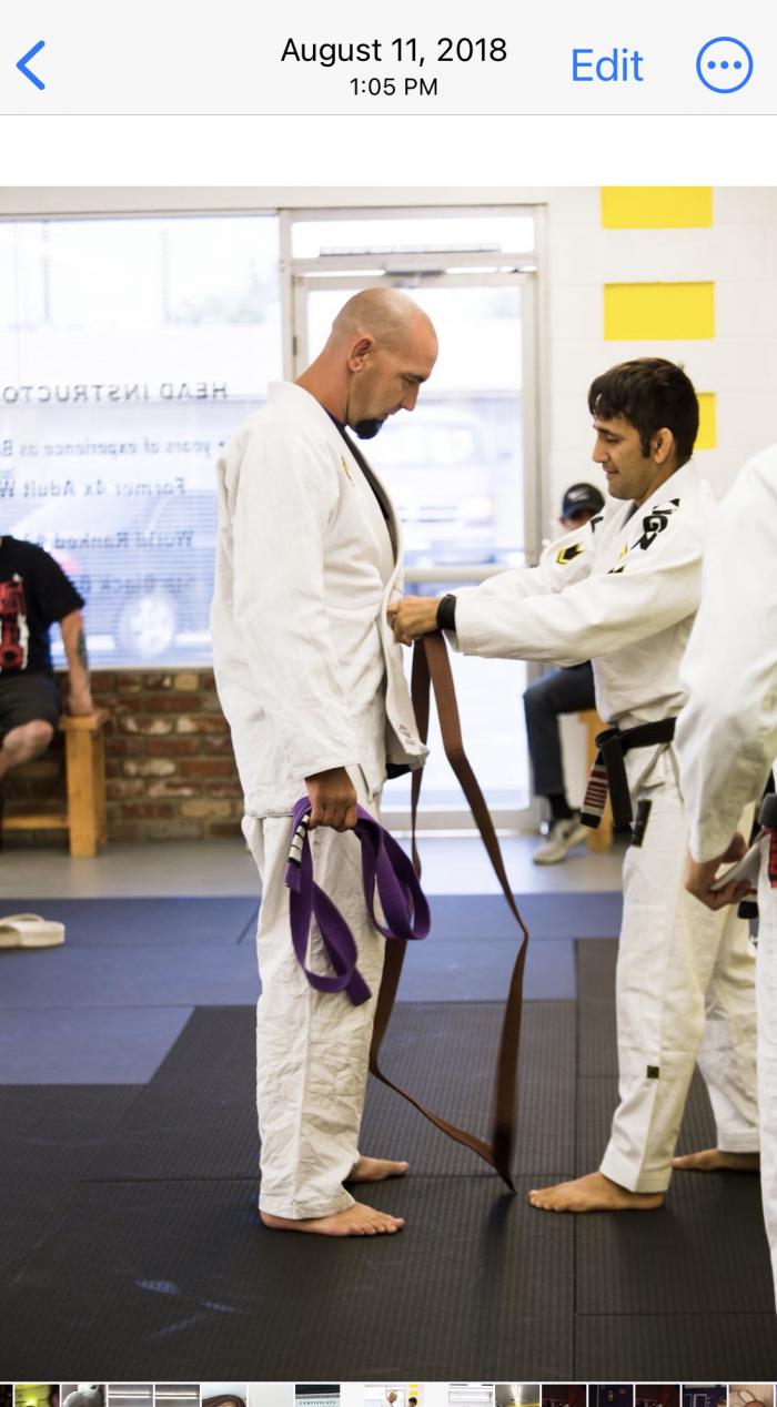 Brown belt · August 24, 2018 · Promoted by Omar salum