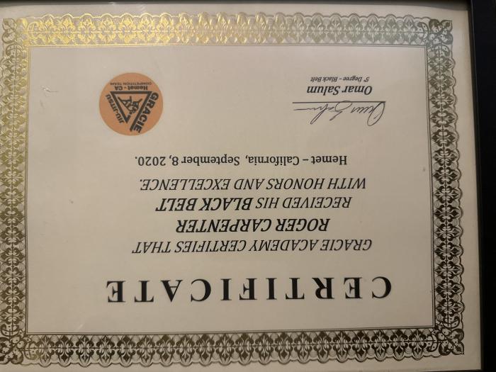 Black belt · September 24, 2020 · Promoted by Omar Salum