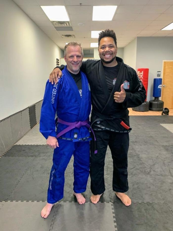 Purple belt · June 4, 2021 · Promoted by Purple Belt and 1st Stripe: Stan Riser @ United Jiu Jitsu in North St Paul , 2nd and 3rd and 4th stripe by Chris Golv @ Higher Ground BJJ in WBL (wish I could split this better but no idea how) :)
