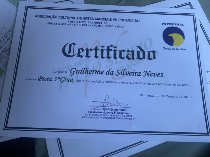 Black belt 2nd degree · October 25, 2016 · Promoted by Paulo Sergio Silva Dos Santos
