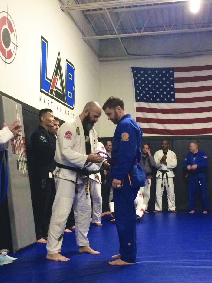 Purple belt · January 20, 2018 · Promoted by Chad LeBrun