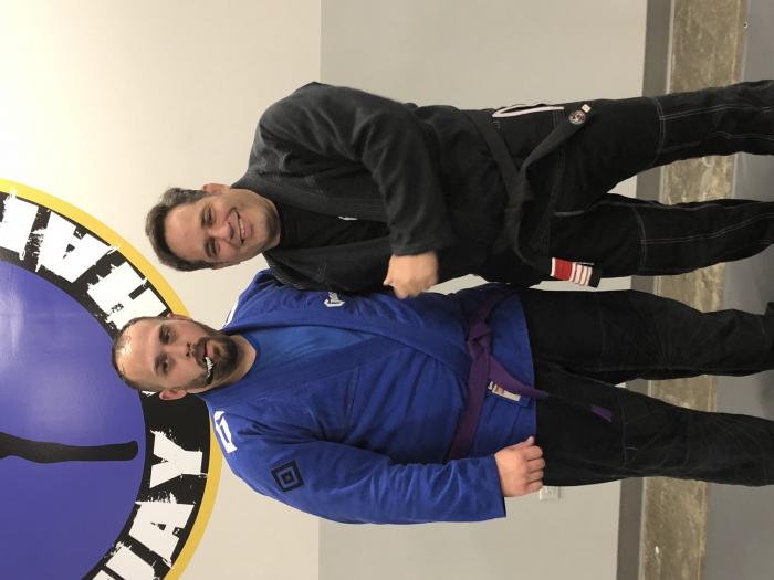 Purple belt · April 28, 2018 · Promoted by Joe Hurst