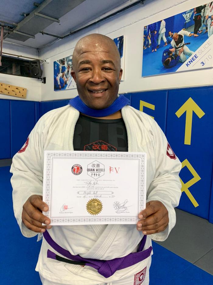 Purple belt · March 4, 2022 · Promoted by Norman Wessels