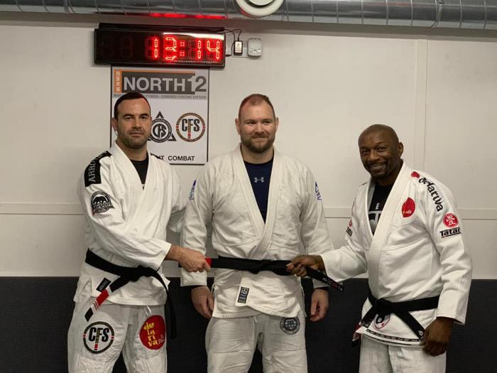 Black belt promotion, CFS London with David Onuma & Martyn Cahill