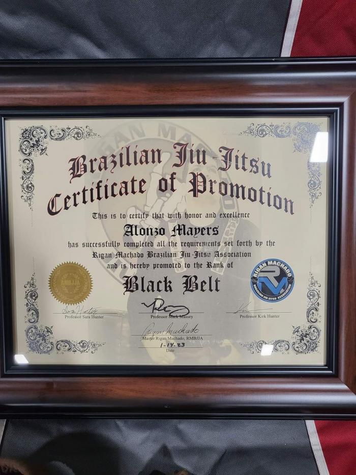 Black belt · January 14, 2023 · Promoted by Rigan Machado
