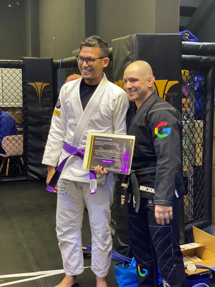 Purple belt · December 3, 2021 · Promoted by Cassiano Trator