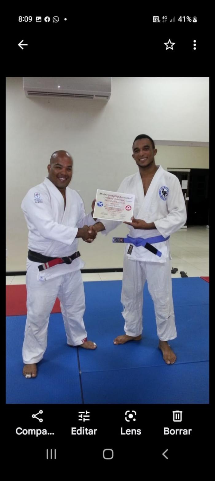 Blue belt · September 13, 2012 · Promoted by Ysidro Moreno