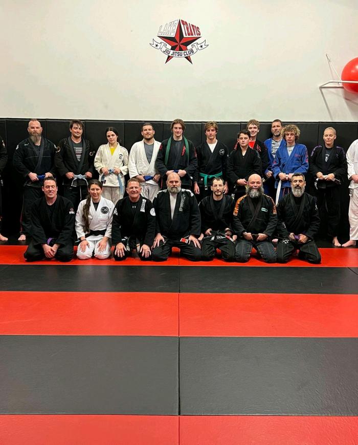 Team photo following a seminar by 5th degree black belt Sean Cooper