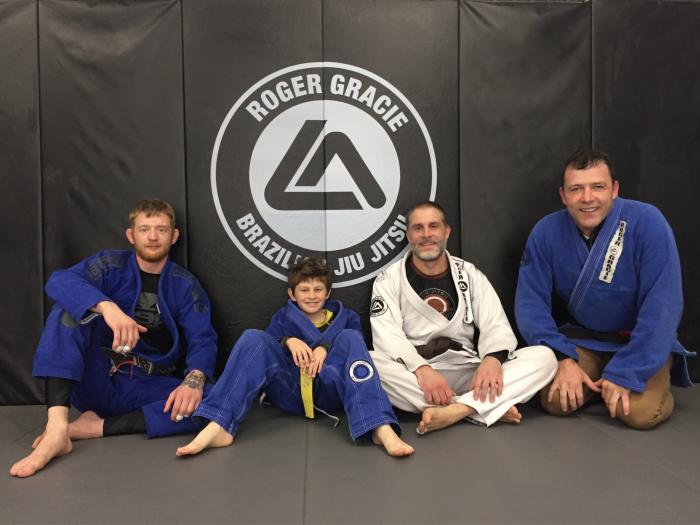Training with my dad, Kev Capel and Steve Finan at RGA