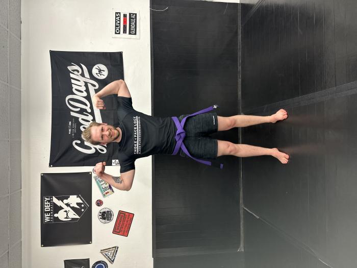 Purple belt · March 6, 2023 · Promoted by Gilbert Olivas