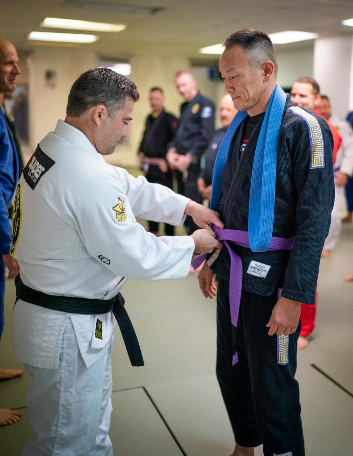 Purple belt · October 17, 2022 · Promoted by Emil Takeuchi