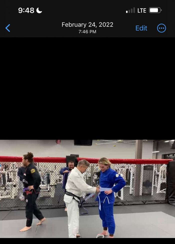 Blue belt · February 24, 2022 · Promoted by Kevin Outten