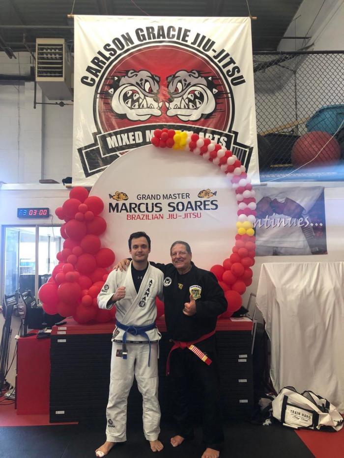 My coaches' Marcus Soares Red Belt celebration.