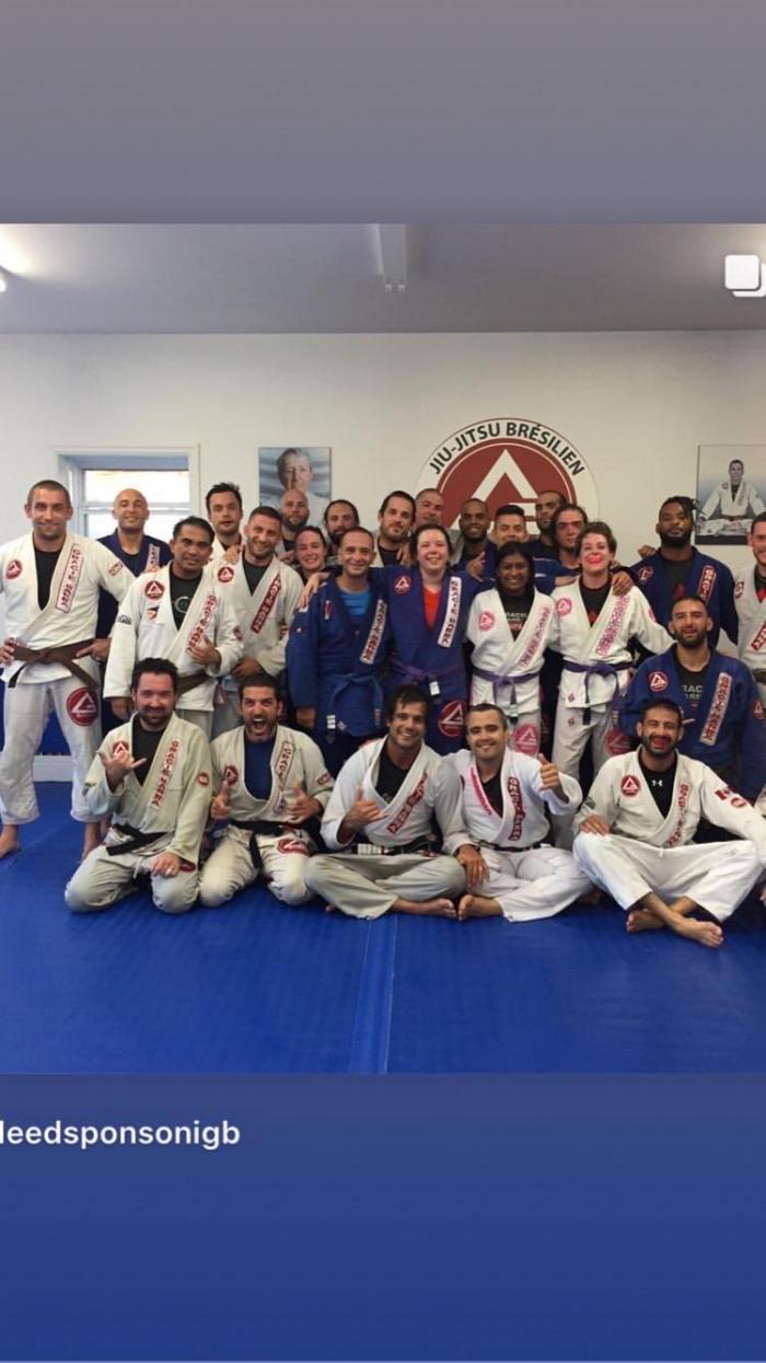 Training at Gracie Barra Montreal in 2018.