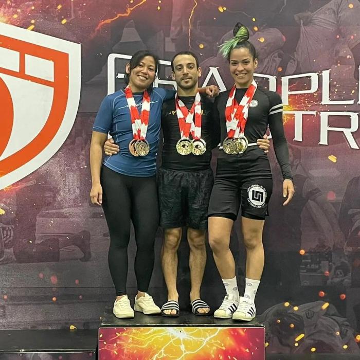 Double gold Boston Grappling Industries with the gang 2022