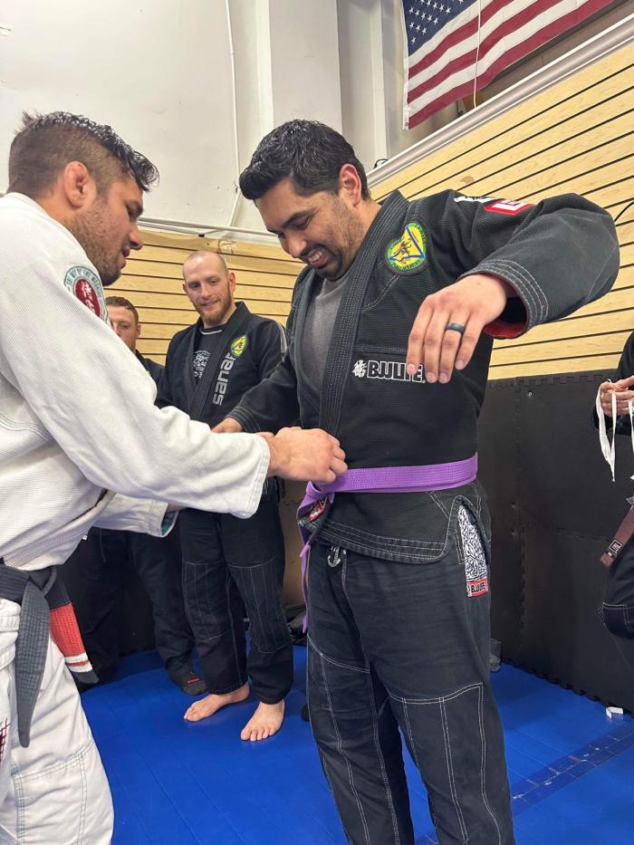 Purple belt · March 19, 2023 · Promoted by Prof. Bruno W. Ferreira