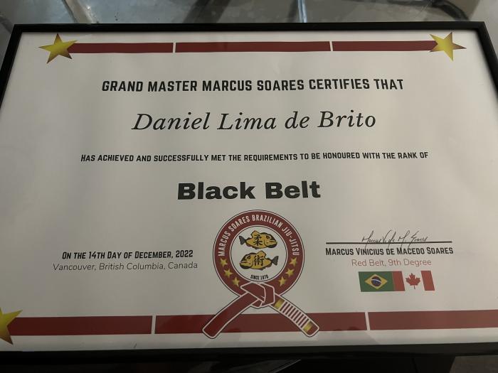 Black belt · December 15, 2022 · Promoted by Marcus Soares