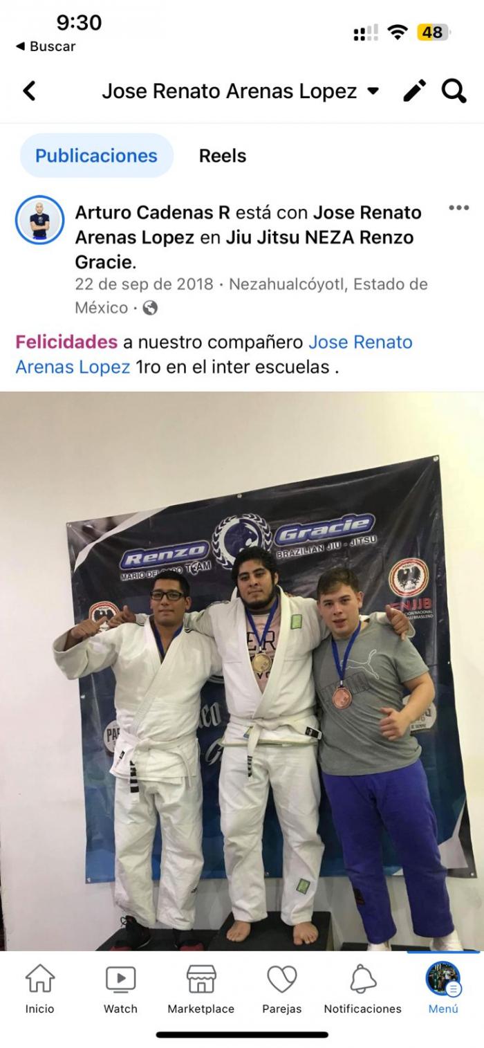 Blue belt · September 25, 2018 · Promoted by Arturo Cardenas Rocha