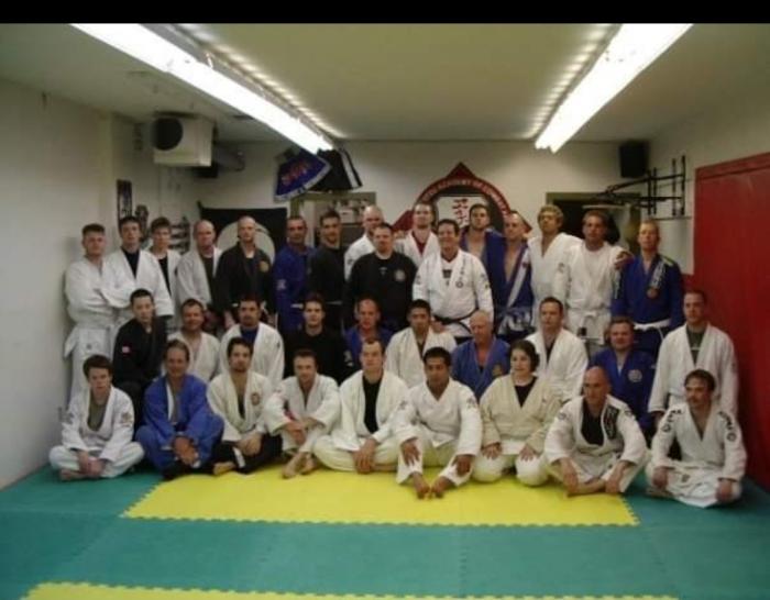 A group of students from 1 of the seminar I hosted for Grand Master Marcus Soares
