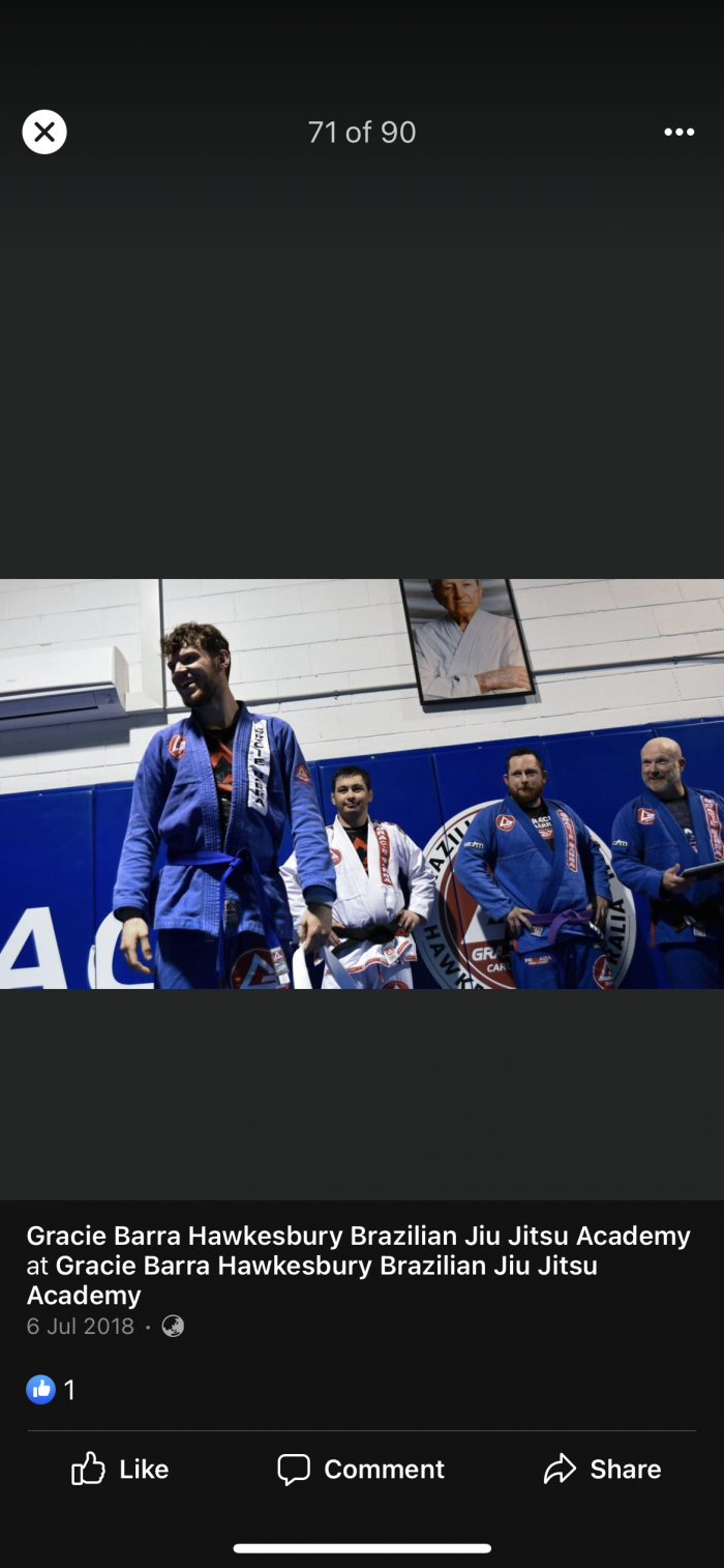 Blue belt · July 6, 2018 · Promoted by David jenkinson