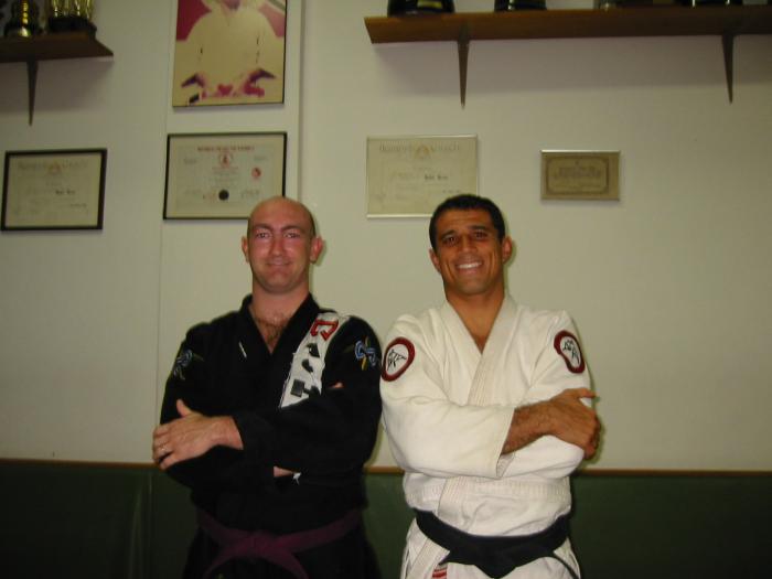 2003, training with Royler Gracie in Rio de Janeiro, Brazil