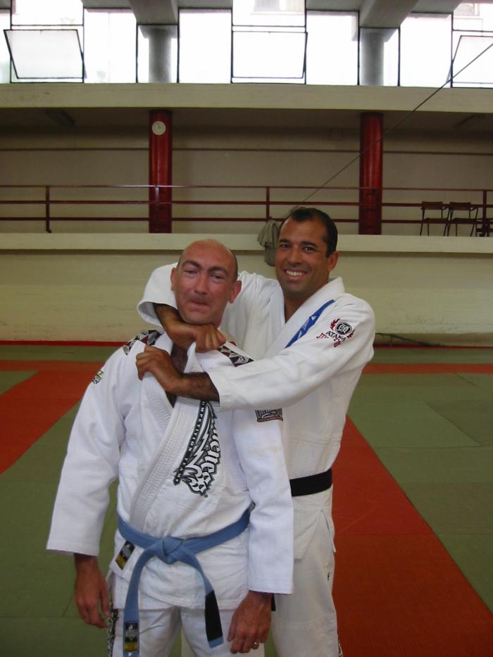 2003, training with Royce Gracie