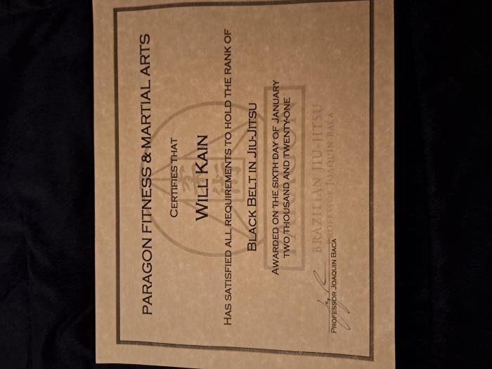 Black belt · January 6, 2021 · Promoted by Joaquin Baca