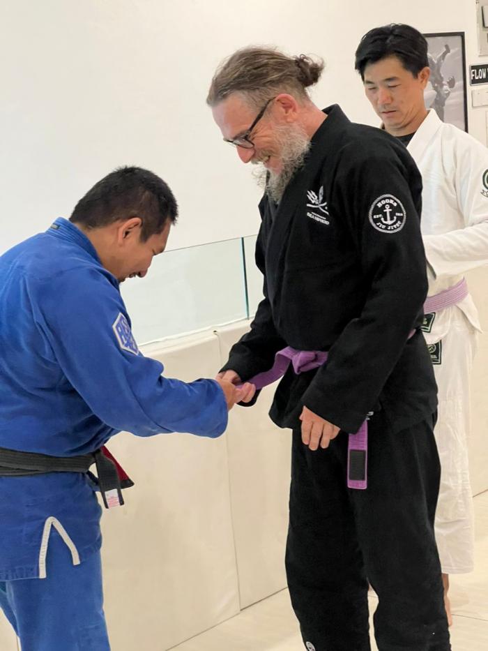 Purple belt · September 23, 2022 · Promoted by Abang Saef