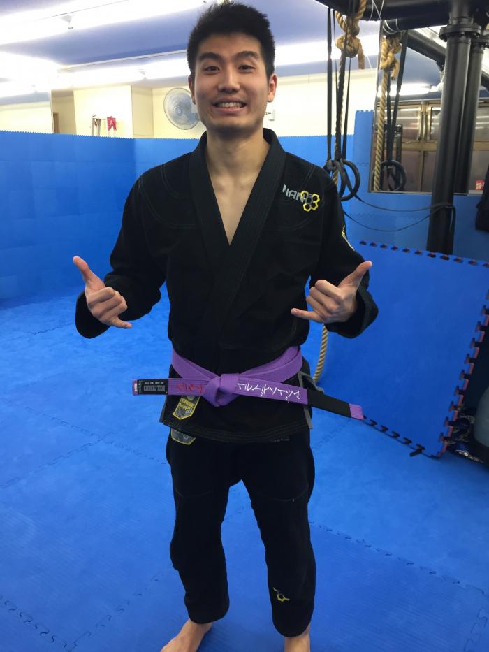 Purple belt · January 25, 2017 · Promoted by Osamu Mori