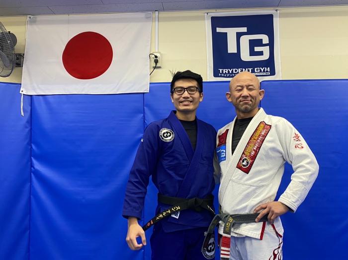 With Osamu Mori Sensei of Trydent Gym Japan