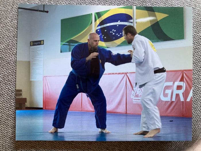 My brother and I training at Gracie Temecula